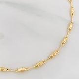 Tobillera Rustica Barril 3.65g / 26cm / 2.95mm Oro Amarillo 18K