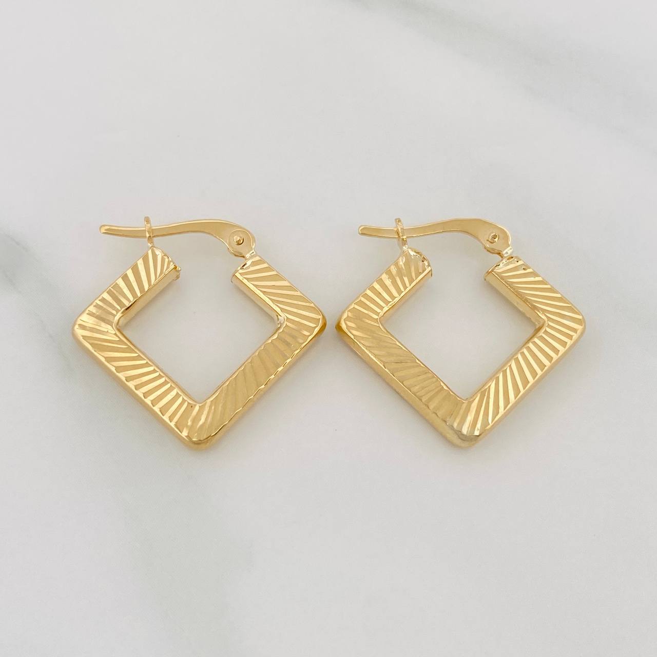 Candongas Rombo 2.35g / 2cm Oro Amarillo 18K