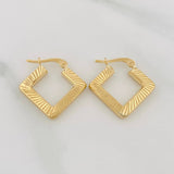 Candongas Rombo 2.35g / 2cm Oro Amarillo 18K