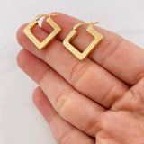 Candongas Rombo 2.35g / 2cm Oro Amarillo 18K