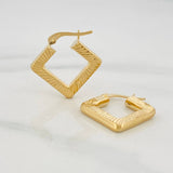 Candongas Rombo 2.35g / 2cm Oro Amarillo 18K