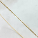 Cadena Cubana 1.9gr / 45cm / 0.9mm Oro Amarillo +1 18K ©