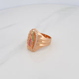 Anillo Virgen Guadalupe 9g / T12 Oro Rosa 18K