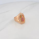 Anillo Virgen Guadalupe 9g / T12 Oro Rosa 18K