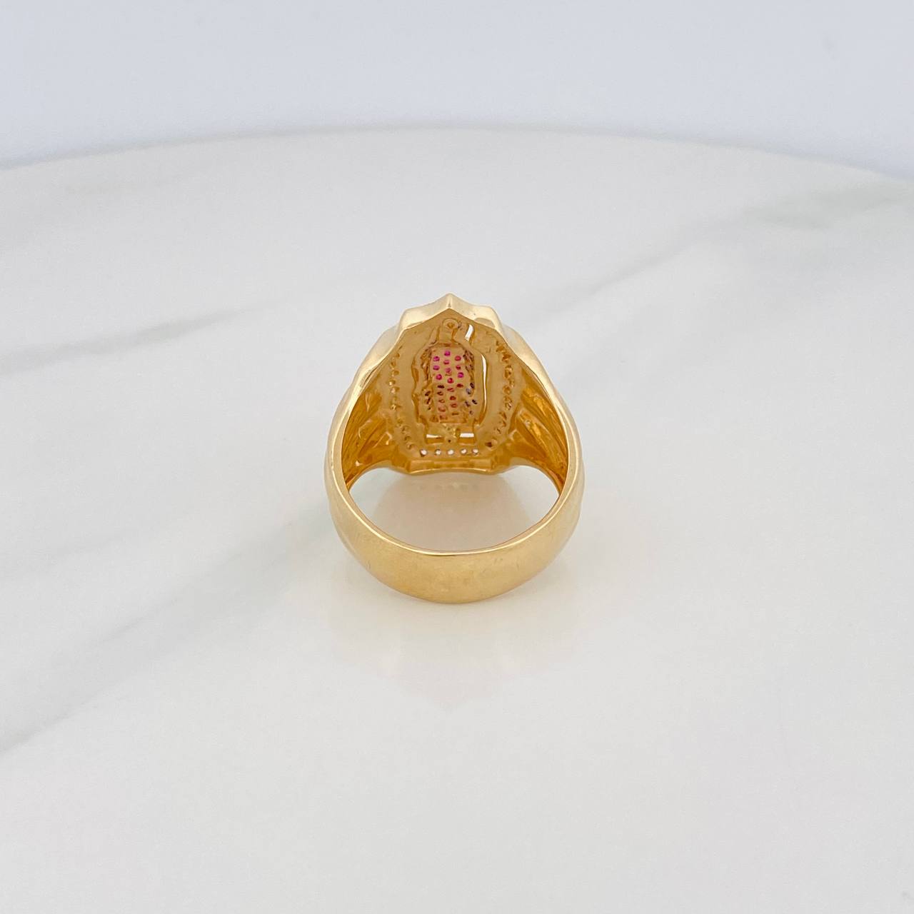 Anillo Virgen Guadalupe 12.15g / T11 1/4 Oro Amarillo 18K