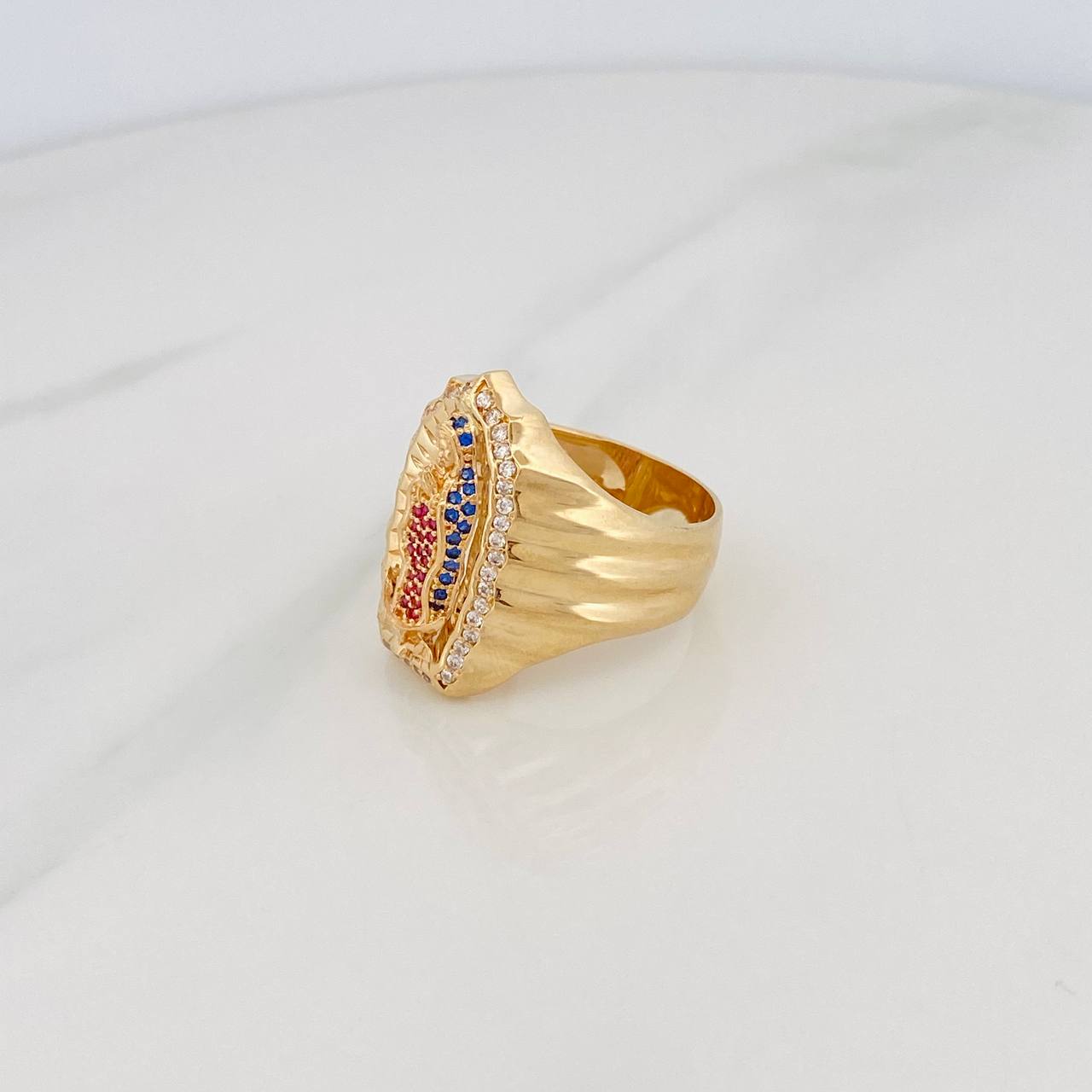 Anillo Virgen Guadalupe 12.15g / T11 1/4 Oro Amarillo 18K