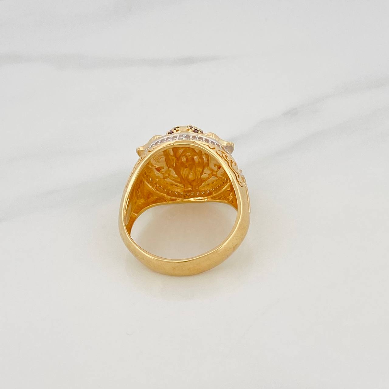Anillo Vikingo 14g / T11 1/2 Tres Oros 18K
