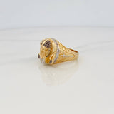 Anillo Vikingo 14g / T11 1/2 Tres Oros 18K