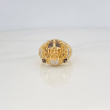 Anillo Vikingo 14g / T11 1/2 Tres Oros 18K