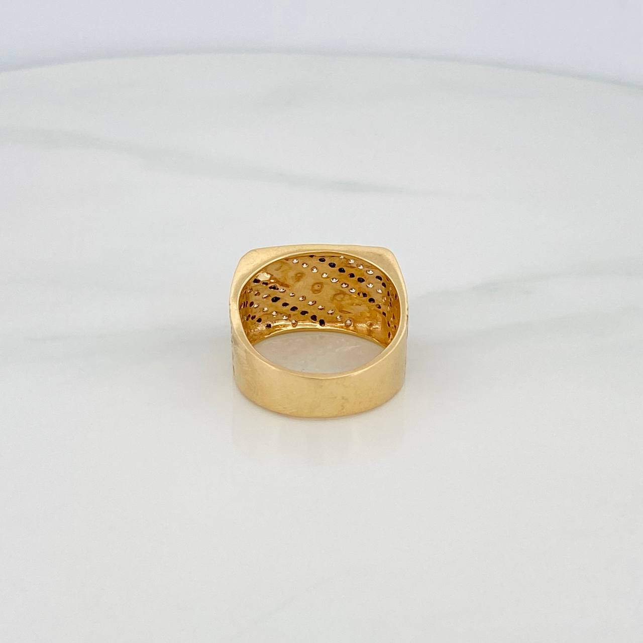 Anillo Tribal 7.15g / T9 Dos Oros Negro Amarillo 18K