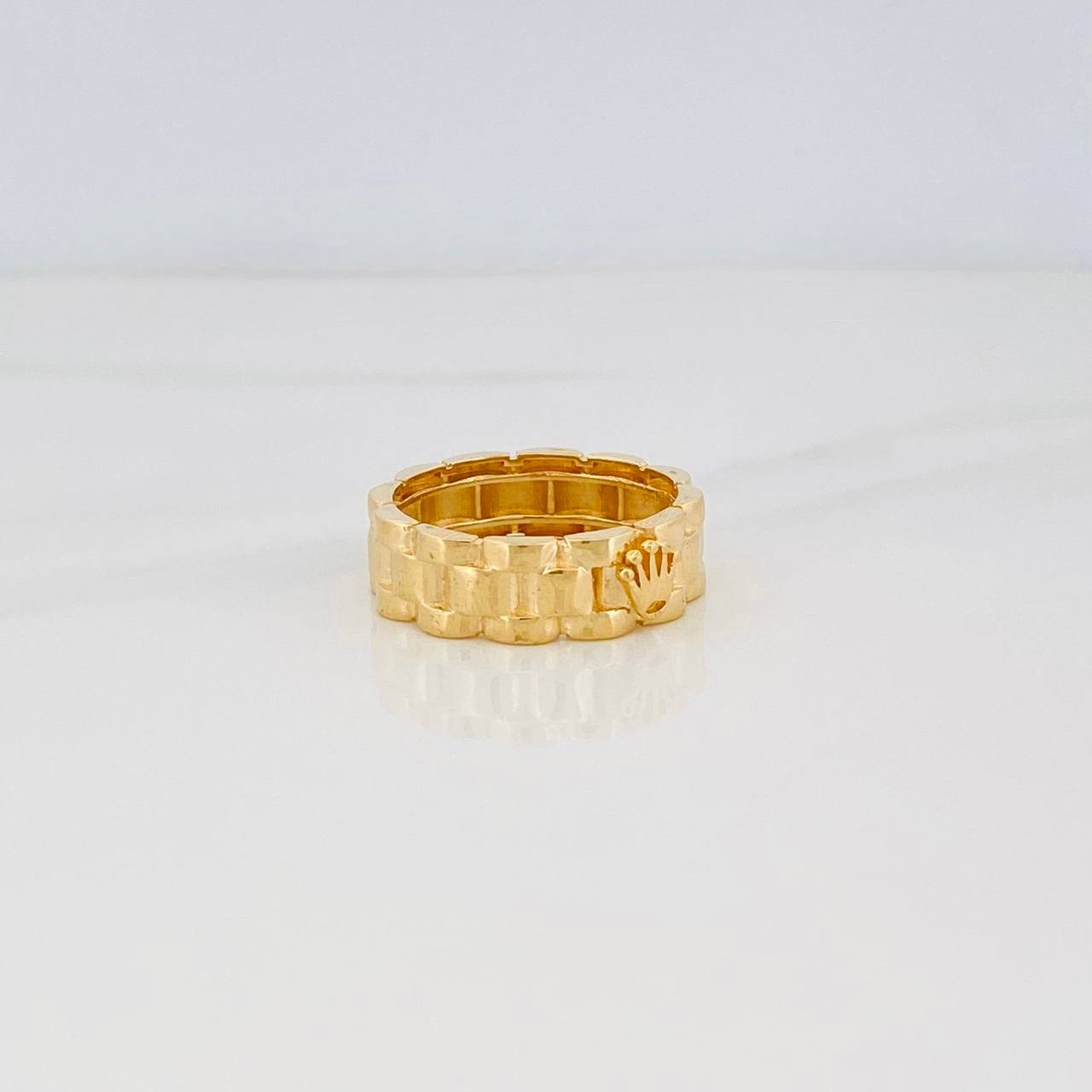 Anillo Correa Corona 5.85g / T10 Oro Amarillo 18K