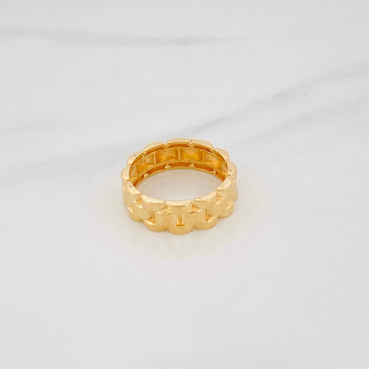 Anillo Correa Corona 5.85g / T10 Oro Amarillo 18K