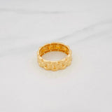 Anillo Correa Corona 5.85g / T10 Oro Amarillo 18K