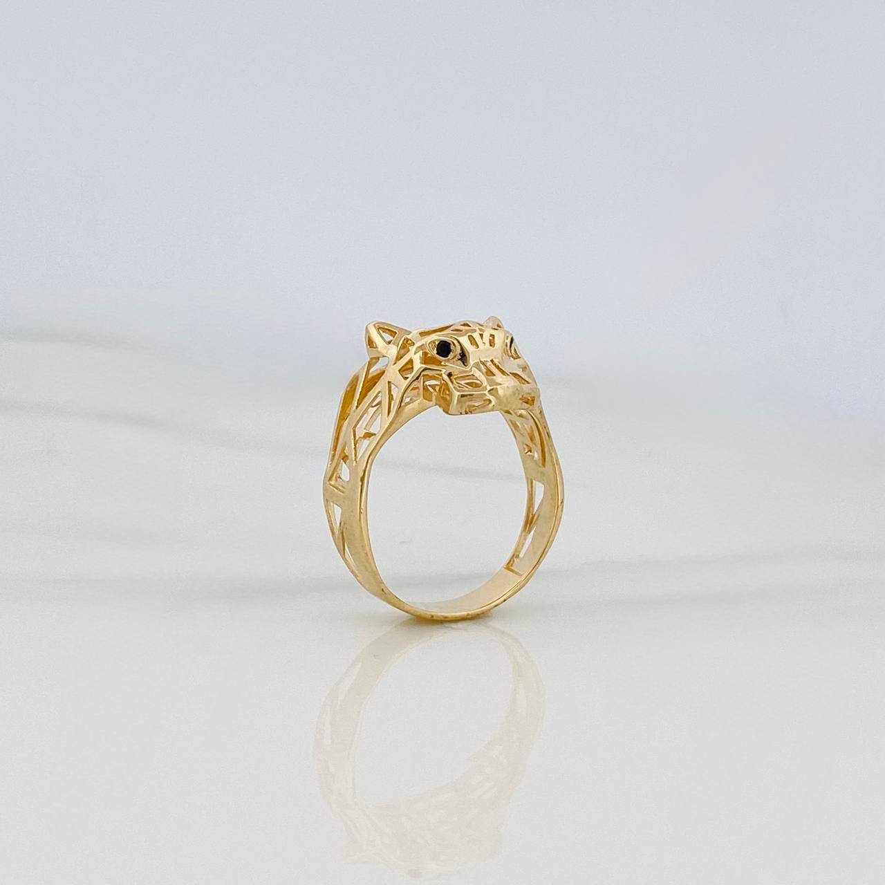 Anillo Pantera 4.4g / T9 3/4 Oro Amarillo 18K