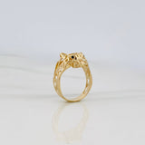 Anillo Pantera 4.4g / T9 3/4 Oro Amarillo 18K