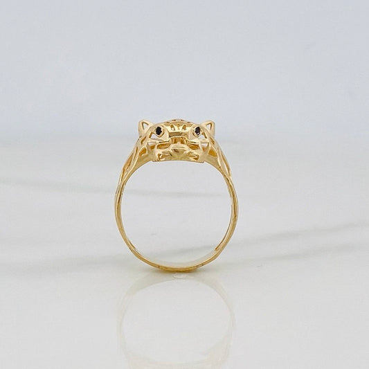 Anillo Pantera 4.4g / T9 3/4 Oro Amarillo 18K