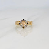 Anillo Estrella Cardinal 5.25g / T11 Tres Oros 18K