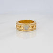 Anillo Medusa 13.7g / T10 3/4 Dos Oros Amarillo Blanco 18K