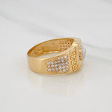 Anillo Medusa 8.35g / T10 1/4 Dos Oros Amarillo Blanco 18K