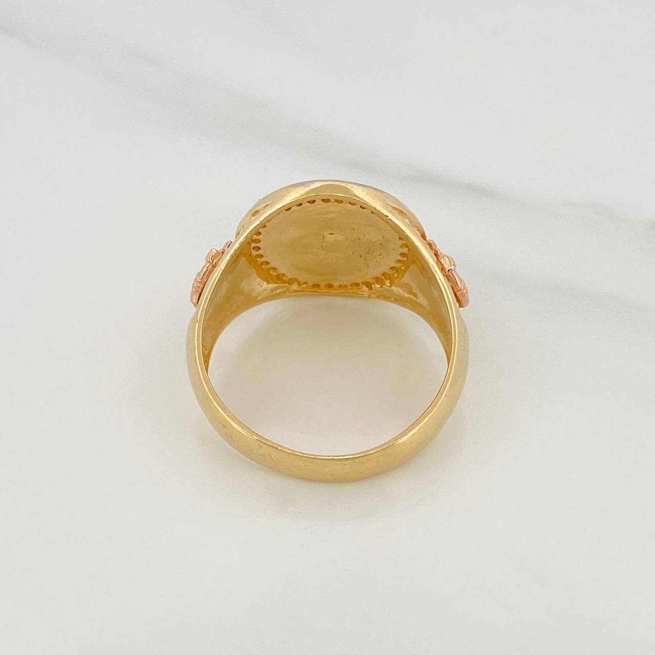 Anillo Brujula 8.5g / T10 1/4 Tres Oros 18K