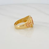 Anillo Brujula 8.5g / T10 1/4 Tres Oros 18K