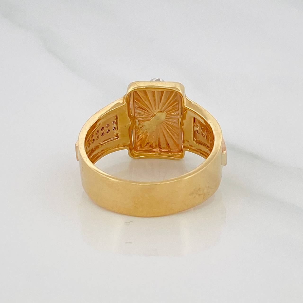 Anillo Ancla 8.1g / T10 1/2 Tres Oros 18K