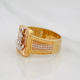 Anillo Ancla 8.1g / T10 1/2 Tres Oros 18K