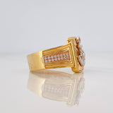 Anillo Ancla 8.1g / T10 1/2 Tres Oros 18K