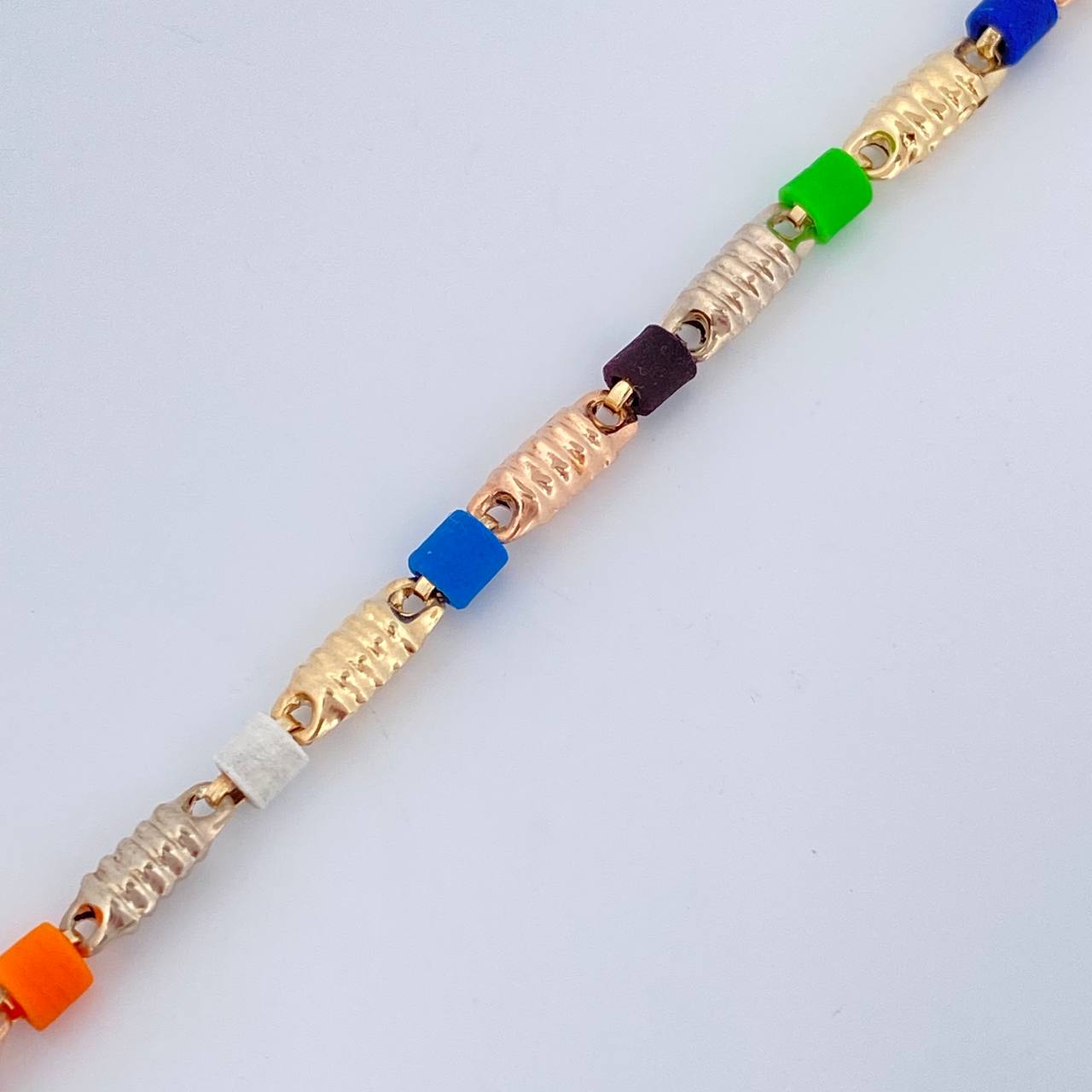 Tobillera Barril 3.15gr / 24.5cm / Tres Oros  18K $