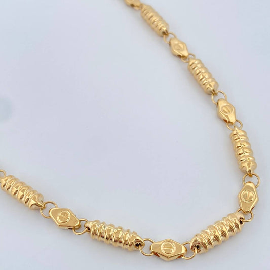 Cadena Barril 17.2gr / 60.9cm / Oro Amarillo 18K $