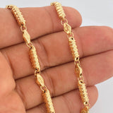 Cadena Barril 17.2gr / 60.9cm / Oro Amarillo 18K $