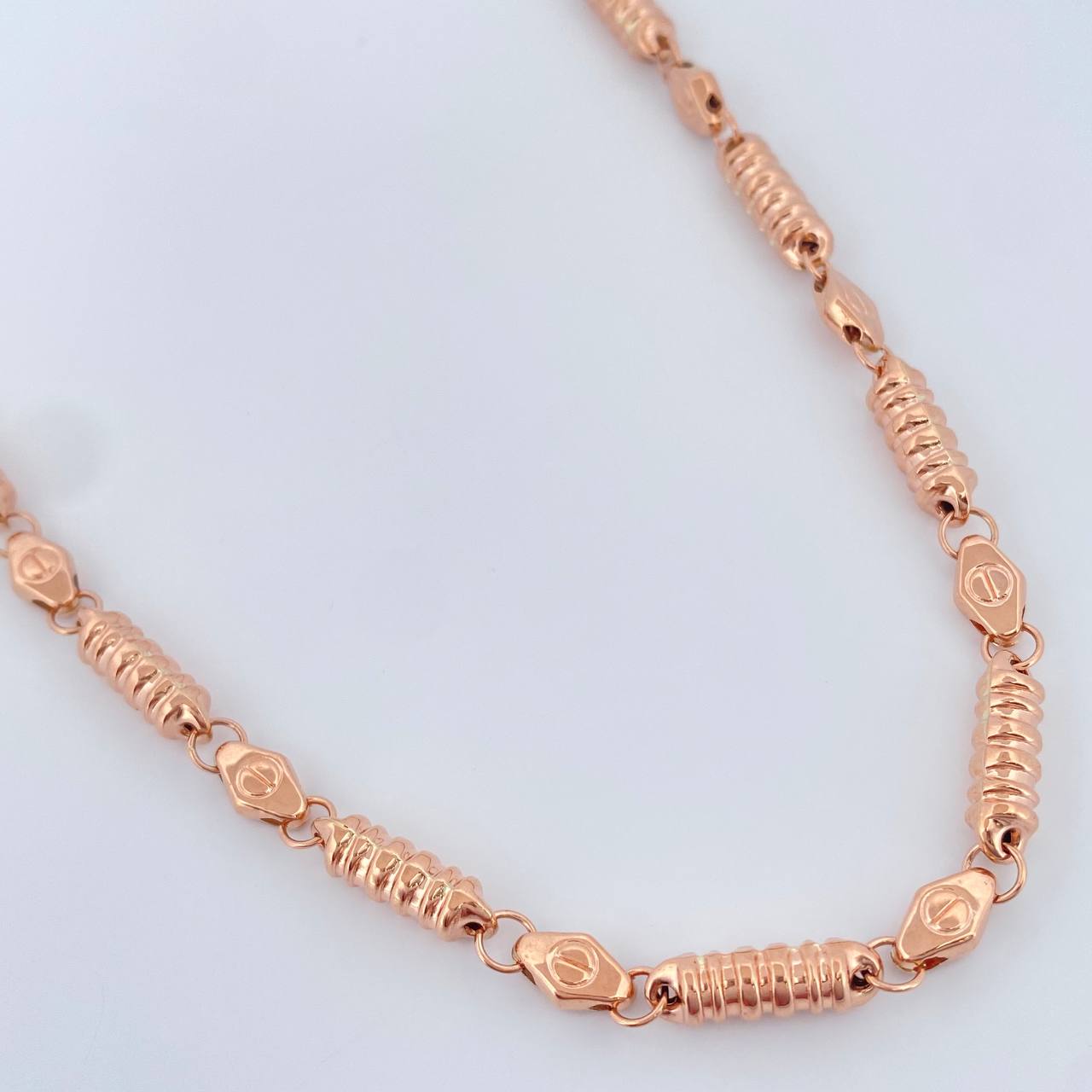 Cadena Barril 19.2gr / 71.6cm / Oro Rosa 18K $