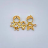 Herraje Familia 1.05gr / 2.9cm / Oro Amarillo 18K $