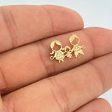 Herraje Familia 1.05gr / 2.9cm / Oro Amarillo 18K $
