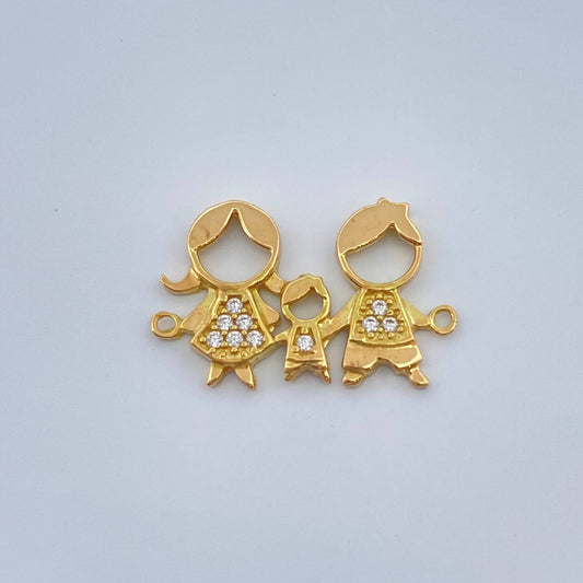 Herraje Familia 1.15gr / 2.7cm / Oro Amarillo 18K $