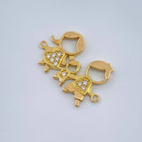Herraje Familia 1.15gr / 2.7cm / Oro Amarillo 18K $