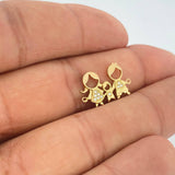 Herraje Familia 1.15gr / 2.7cm / Oro Amarillo 18K $