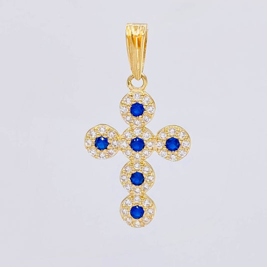 Dije Cruz Tupida 1.6 g / 2.5 cm Oro Amarillo 18K