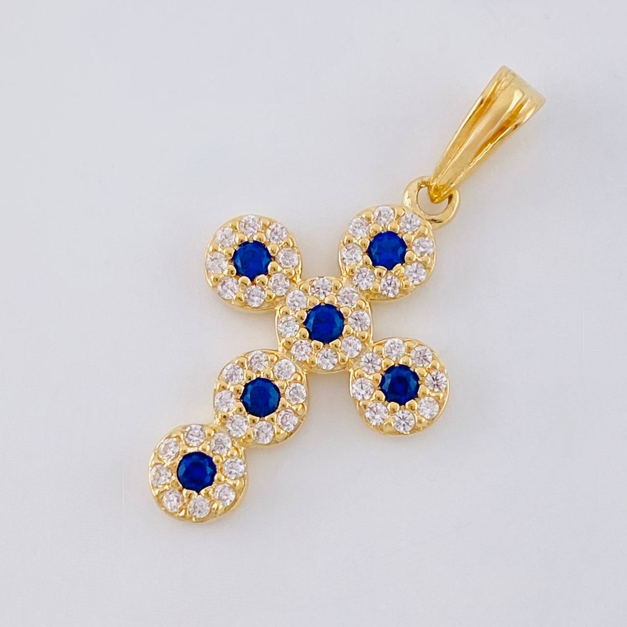 Dije Cruz Tupida 1.6 g / 2.5 cm Oro Amarillo 18K