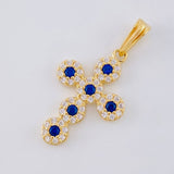 Dije Cruz Tupida 1.6 g / 2.5 cm Oro Amarillo 18K