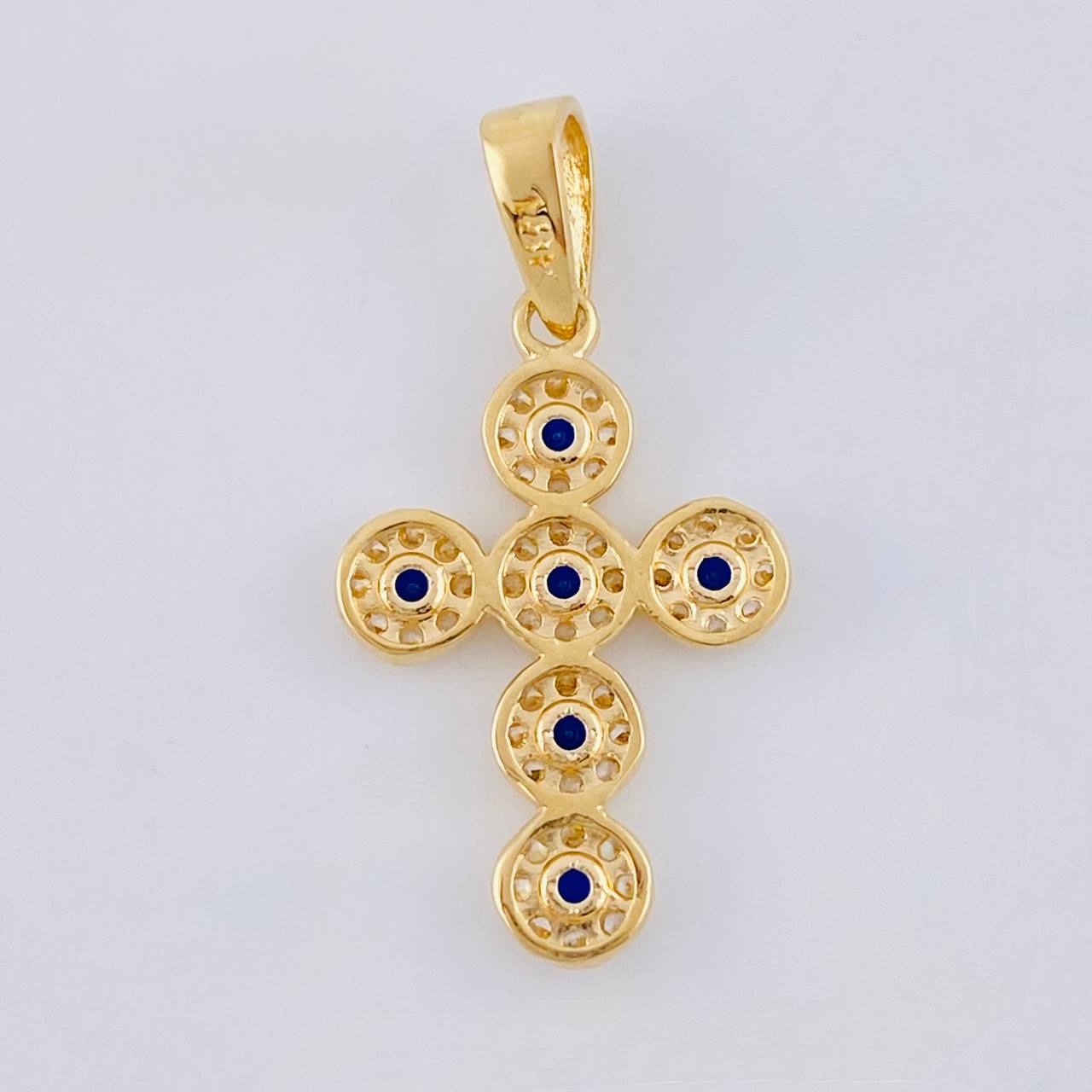 Dije Cruz Tupida 1.6 g / 2.5 cm Oro Amarillo 18K