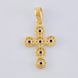 Dije Cruz Tupida 1.6 g / 2.5 cm Oro Amarillo 18K
