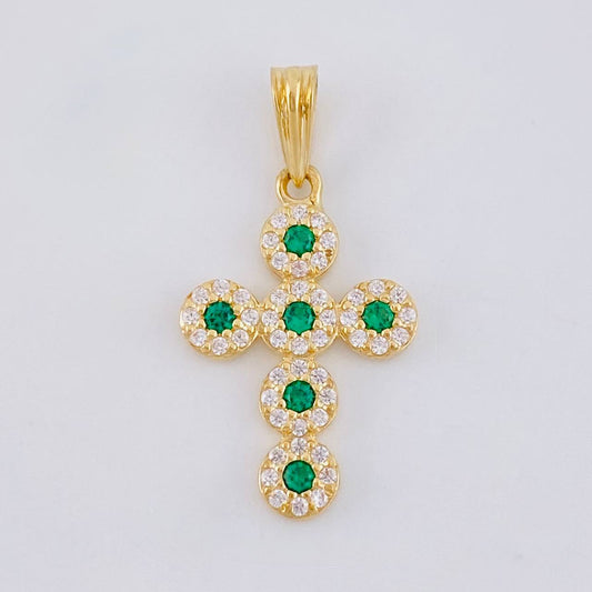 Dije Cruz Tupida 1.6 g / 2.5 cm Oro Amarillo 18K