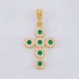 Dije Cruz Tupida 1.65 g / 2.6 cm Oro Amarillo 18K