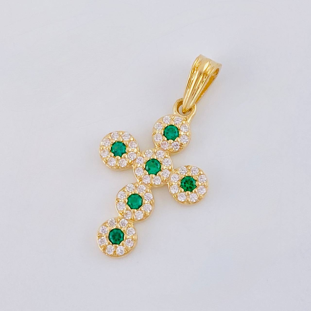 Dije Cruz Tupida 1.55 g / 2.5 cm Oro Amarillo 18K