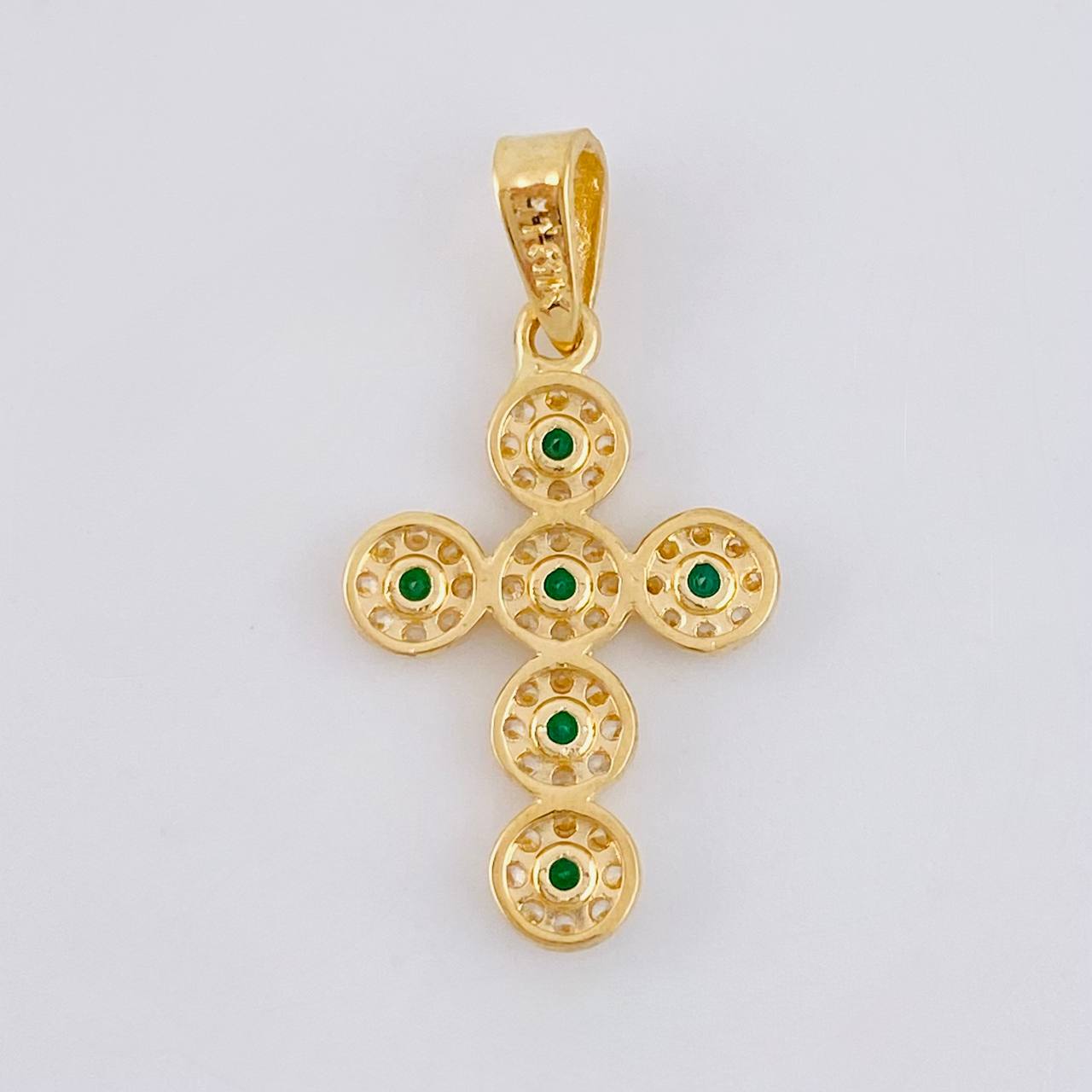 Dije Cruz Tupida 1.65 g / 2.6 cm Oro Amarillo 18K