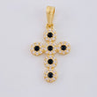 Dije Cruz Tupida 1.6 g / 2.6 cm Oro Amarillo 18K
