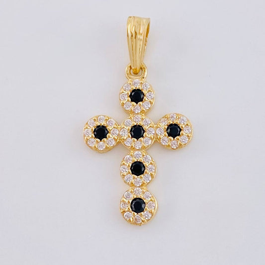 Dije Cruz Tupida 1.5 g / 2.5 cm Oro Amarillo 18K