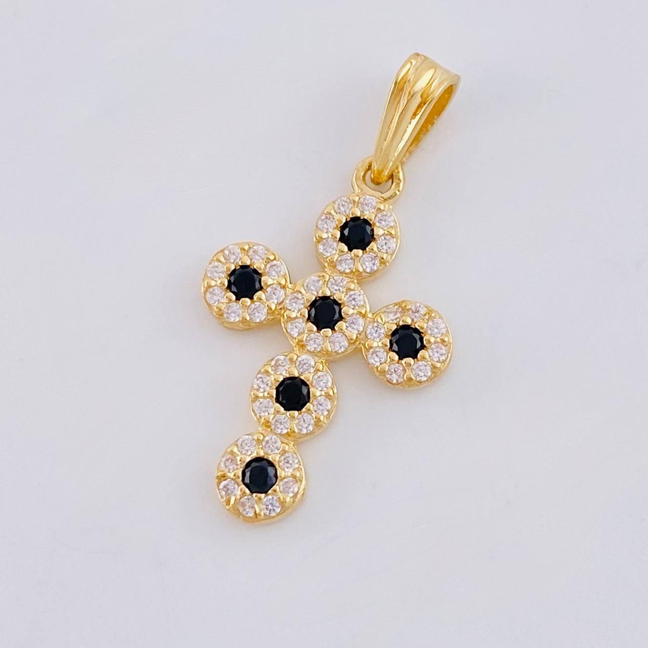 Dije Cruz Tupida 1.6 g / 2.6 cm Oro Amarillo 18K