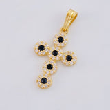 Dije Cruz Tupida 1.6 g / 2.6 cm Oro Amarillo 18K